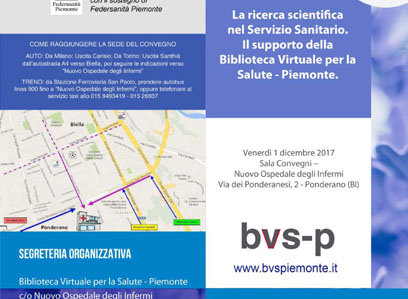 LA RICERCA SCIENTIFICA NEL SERVIZIO SANITARIO. IL SUPPORTO DELLA BIBLIOTECA VIRTUALE PER LA SALUTE-PIEMONTE